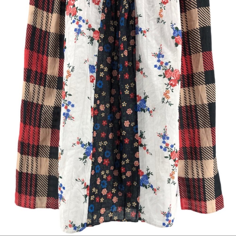 Anthropologie Red & White Layered Maxi Skirt | New With Tags - Picture 6 of 11